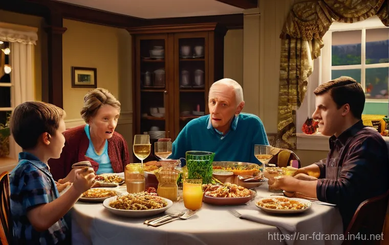 모던 패밀리의 명장면 소개 - Here are three detailed image generation prompts in English, inspired by the "Modern Family" themes ...